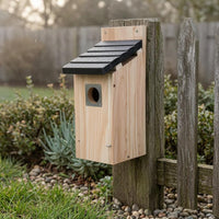 Wooden Birdhouse Small Entrance Garden Decor Vintage Look for Outdoor
