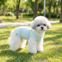 Dog Anti-Licking Shirt and Cat T-Shirt, Full Body Dog T-Shirt and Cat Anti-Licking Shirt with Buttons, Solid Polyester Lining Pet Indoor Clothing