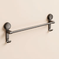 Towel Bar for Washroom & Shower Room, Double Rack Bathroom with Strong Suction Cup No Drill, Space Aluminum Storage Drying for Homeowners