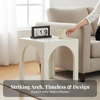 Arched End Table Arch Design Arched Nightstand Vintage Inspired for Living Room