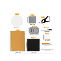 210 Pieces Malleable Pads Card Flattening Repair Tool Set Absorbent Sponge Trading Card Cleaning Kit