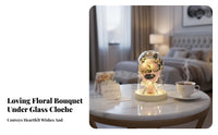 Soap Blossom Glass Dome Romantic Gift Dome Elegant Design for Women