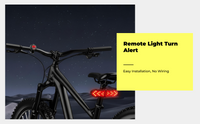 Waterproof LED bike turn signal remote