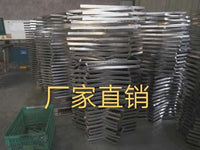 折叠餐桌不锈钢小方桌新款家用饭桌夜市餐馆租房简易便携折叠桌子 加厚圆角700长700宽550高