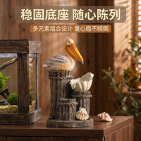 北欧风金色对鹿树脂摆件客厅玄关酒柜装饰品创意家居工艺品