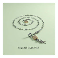 Stainless Steel Bird Ankle Leash Chew Resistant Parrot Ankle Chain Rust-Proof