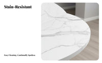 Foldable Design Fold-in-Half circular table Space-Saving foldable Dining Furniture Multi-Functional Indoor Furnishing Easy to stow for Apartment Dwellers, People with Small Living Spaces, Homeowners, Kitchen, Events