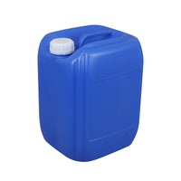 25L HDPE Plastic Stackable Bucket, Food Grade, Blue/White, Square Chemical Bucket