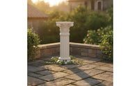 Roman Column Pedestal Architectural Classical Pedestal Decorative Roman Column for Patio, Courtyard, Balcony