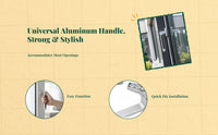 Aluminum Alloy pane Handle, Casement pane Handle, Rotating Crank, Universal Replacement, effortless function, Easy Installation