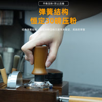 304不锈钢51/53//58MM弹力水平咖啡压粉锤弹力系列咖啡机压粉锤