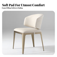 Italian design Ripple rear Chair Wave Pattern rearrest Upholstered Side Chair Modern Minimalist Design Seating Furniture robust Construction for Restaurant Owners, Interior Decorators, Dining Room, Villa, Hotel, Kitchen