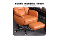Reclining Computer Chair Support Padded Armrests for Executives, Students