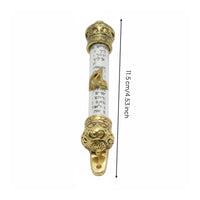 Clear Mezuzah Crown-End capStyle Religious Decor Elegant Design