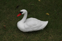 Black and White Swan Ornament PE Blow Molded Garden Decoration