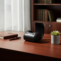 Portable Watch Storage Box Great Gift Leather Watch Travel Case Sturdy Construction Snap Closure for Travelers