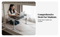 Adjustable Folding Table Foldable Lap Desk Space-Saving for Sofa, Students, Kids