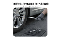 Labor-Saving L-Shaped Lug Nut Wrench Long-Lasting Car Tire Changing Tool High Rotational Force for Roadside Emergency, Garage