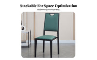 Upholstered Stacking Chair Sturdy Frame Upholstered Guest Chair Modern Design