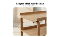 2-Tier End Table Nordic Design 2-Tier Storage Table Multi-Functional