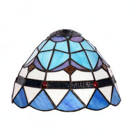Stained Glass Lampshade Colored Glass Dome Light Shade with Metal Fitter Pendant Lamp Shade Artisan Mosaic Handcrafted Style Suitable for Dining Room Studio Lounge Home Use