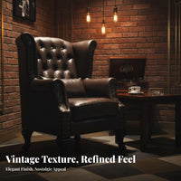 sheltered armchair Chair timeless design Upholstered sheltered armchair Armchair Retro Design High spine for Living Room