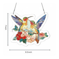 Light-Catching Colorful Bird Window Decor Vibrant Bird Sun Catcher Decorative Acrylic Sun Catcher Artistic for Sunny Room