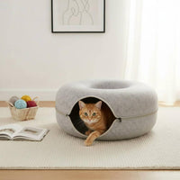 Donut Feline Tunnel Non-Stick Pet Supplies Detachable for Kittens