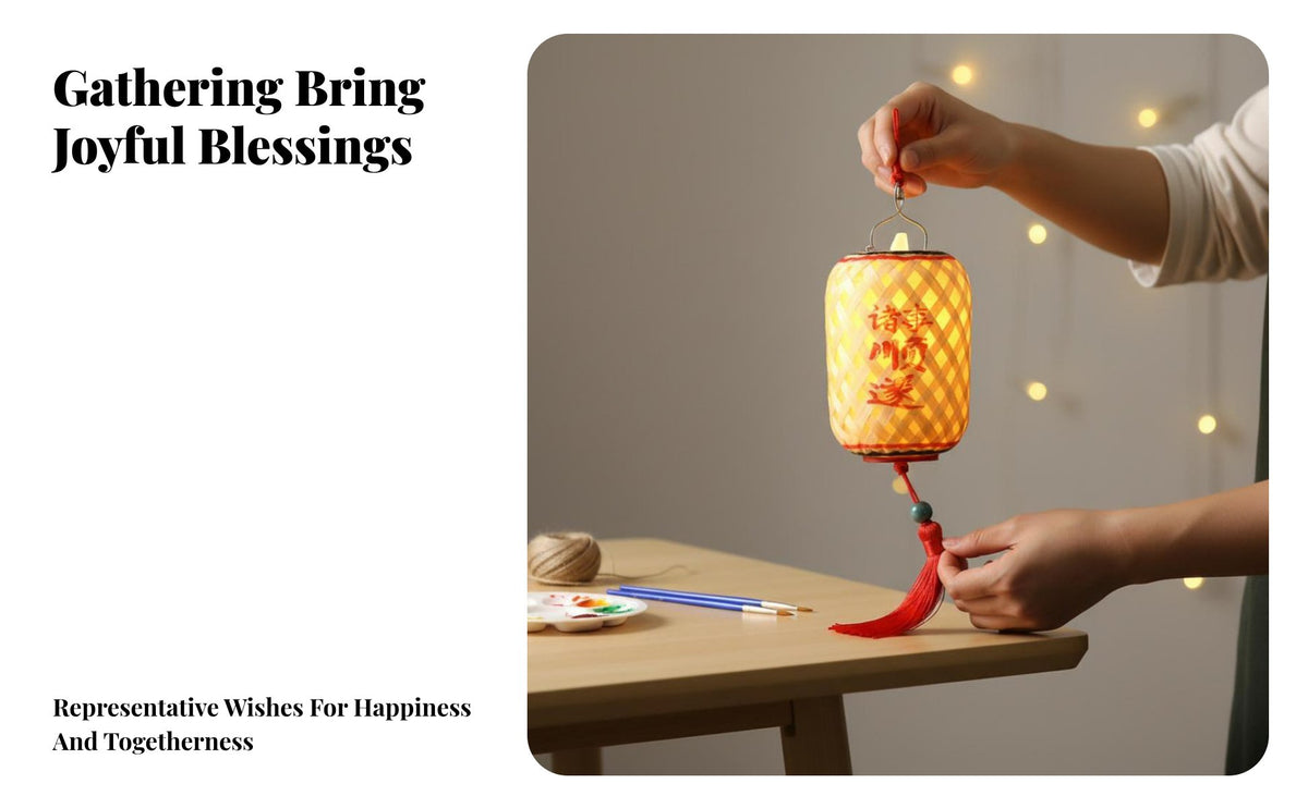 Mid-Autumn Event Bamboo Lantern, Oil Paper, DIY Handmade Kit, New 2025, Traditional Warm Ambience