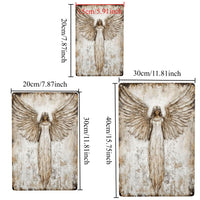 Vintage Guardian Angel  Wall Art乡村做旧守护天使仿金属墙饰