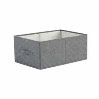 Foldable textile Box Stackable textile container with Handles Sturdy Construction