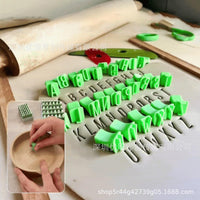 Alphabet Stamps Set for Clay Pottery - Upper and Lower Case Letters