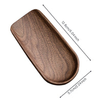 Walnut Tea Serving Board Smooth Wooden Serving Tray Simple for Hosts