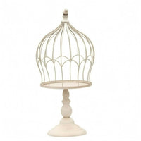 Birdcage Flowers Stand Antique Distressed Vintage Birdcage Planter Bird Finial Home Decor