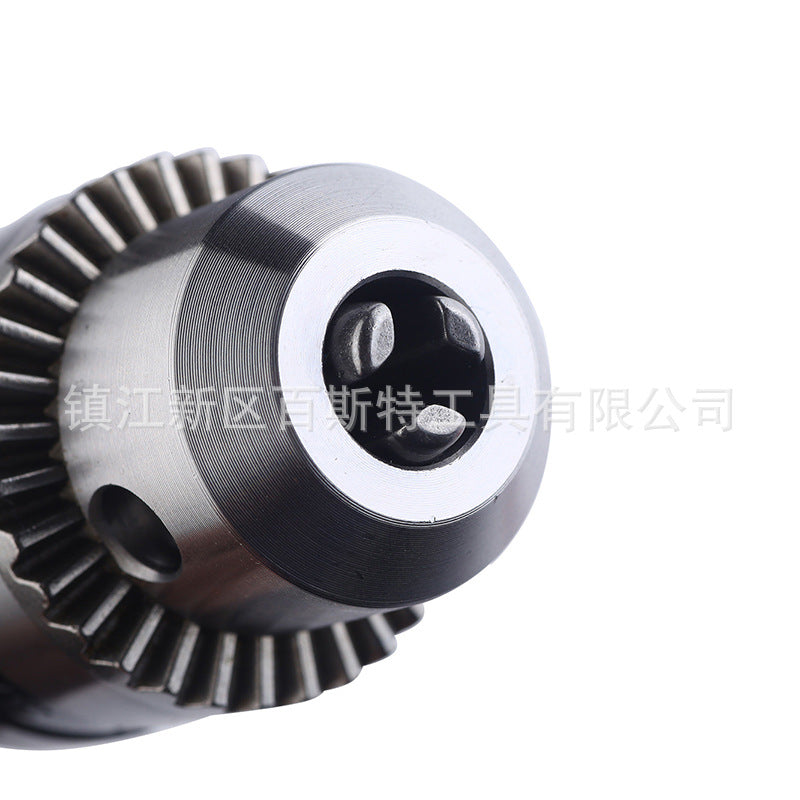 90-Degree Right Angle Drill Attachment with Three-Jaw Chuck