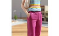 Highly Detailed Wide-Leg Pants Woman Figurine Hand Painted Miniature Girl Figure Scale Model Person for Sand Table Scene