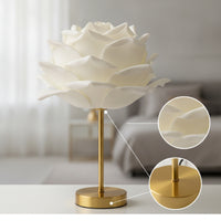 Decorative Lamp with Flower Shade Ambient Petal Table Lamp Soft Light Romantic for Bedroom, Dorm Room, Reading Corner