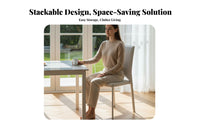 Upholstered Cut Opened Spine Chair Stackable Upholstered Side Chair Modern Design Sturdy Construction for Homeowners, Adults