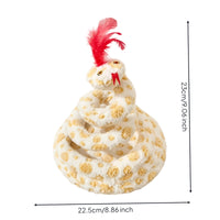 Snake Cat Toy Soft-Textured Spring Cat Toy Fuzzy Springy for Cats