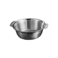 Stainless Steel Strainer Basket with Handle Rust-Resistant Perforated Basket with Handles Easy to Clean Basin Colander Heavy-Duty for Home Cooks, Students, Kitchen, Dorm, Rv