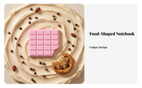 Chocolate Bar Notepad Novel Shape Chocolate Shaped Notebook Realistic Design Cookie Shaped Notebook for Students, Gift Donors, Home, Party Favor, Desk