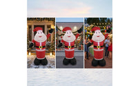 Christmas Inflatable Santa Secure Inflatable Santa Character Yard Decoration Stable Oversized for Lawn, Garden