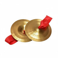 Waist Drum Cymbals Loud Sound Brass Cymbal Pair Metal Hand Cymbals for Artists, Stage Performance