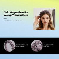 Non-Slip Zigzag Plush Headband for Women Winter