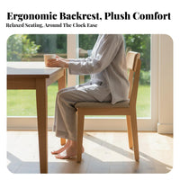 Nordic design Upholstered Wooden Chair Minimalist Design Seating Furniture Ergonomic spinerest Accent Seat Sturdy Frame for Homeowners, Restaurant Owners, Interior Designers, Dining Room, Kitchen, Cafe, Home Office