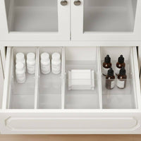 Expandable Drawer Divider Customizable Organization Expandable Drawer Dividers Versatile Adjustable Storage Box for Kitchen, Washroom, Vanity