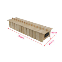 Curved Bamboo Moxibustion Box Black Handle Segmented Bamboo Moxibustion Box