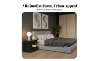 Nightstand with Drawers and Shelf Minimalist Design for Nursery
