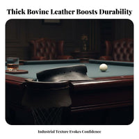 6 Pieces Pool Table Replacement Pockets Thickened Leather Replacement Billiard Pockets Heavy Duty Billiard Table Pocket Set for Bar, Pub