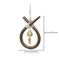 Rustic Bell Chime Giftable Rustic Bell Wall Ornament Multi-Purpose Decoration